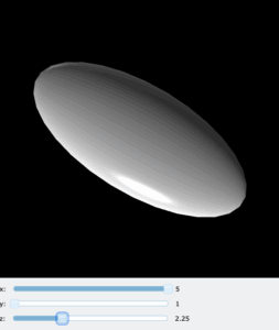 Widget: dimensioni – Programmare con Python+VPython